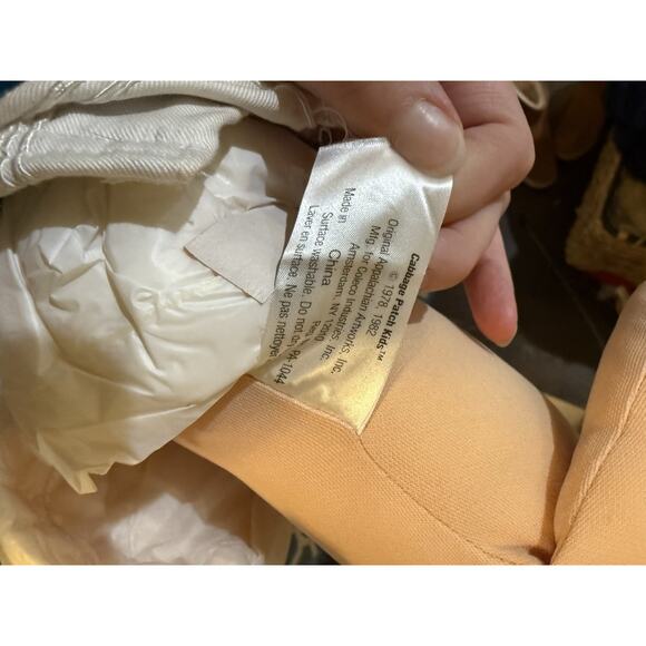 Vintage Cabbage Patch Kids Doll Blond Yarn Hair Blue Eyes Sailor Outfit - Picture 5 of 6